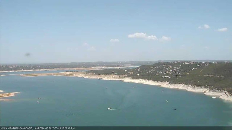 Lake Travis webcam, July 29, 2023 12:25 PM CT