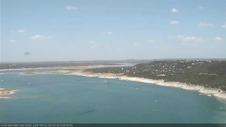 Lake Travis webcam, July 29, 2023 12:45 PM CT