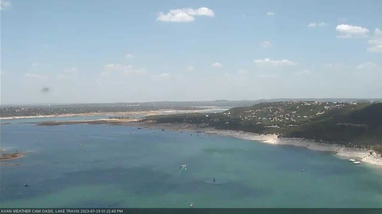 Lake Travis webcam, July 29, 2023 1:25 PM CT