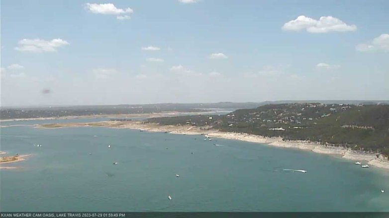 Lake Travis webcam, July 29, 2023 2:00 PM CT