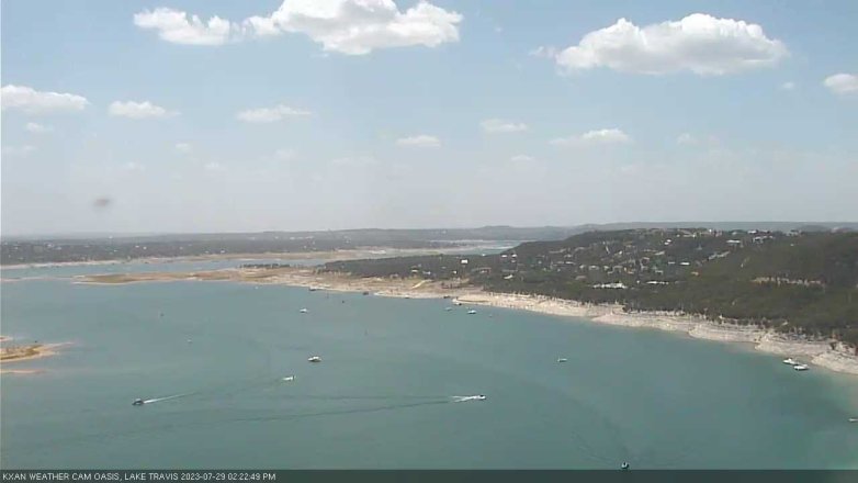 Lake Travis webcam, July 29, 2023 2:25 PM CT