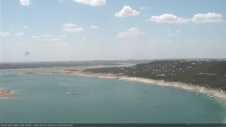 Lake Travis webcam, July 29, 2023 2:45 PM CT