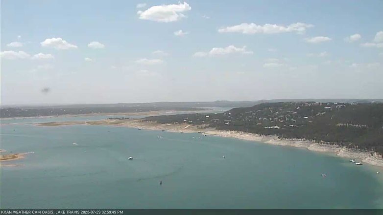 Lake Travis webcam, July 29, 2023 3:00 PM CT