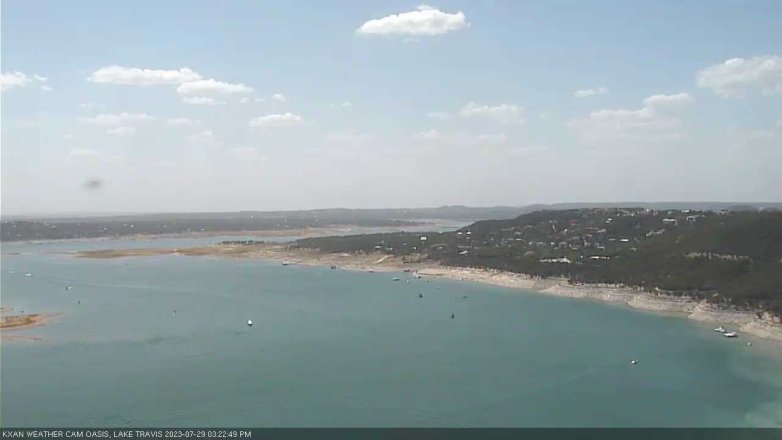 Lake Travis webcam, July 29, 2023 3:25 PM CT