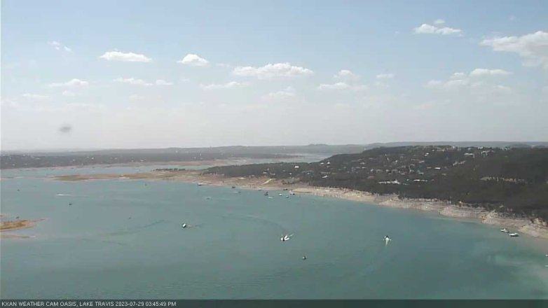 Lake Travis webcam, July 29, 2023 3:45 PM CT