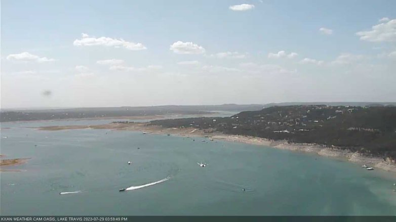 Lake Travis webcam, July 29, 2023 4:00 PM CT
