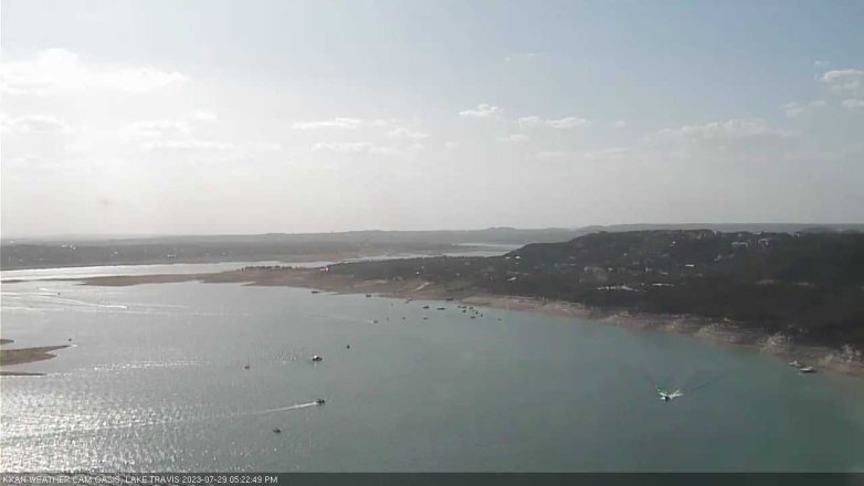 Lake Travis webcam, July 29, 2023 5:25 PM CT