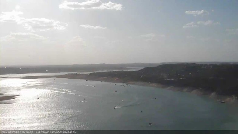 Lake Travis webcam, July 29, 2023 5:45 PM CT