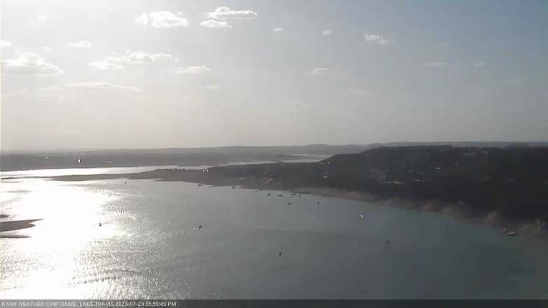 Lake Travis webcam, July 29, 2023 6:00 PM CT