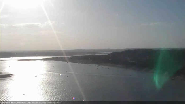 Lake Travis webcam, July 29, 2023 6:25 PM CT