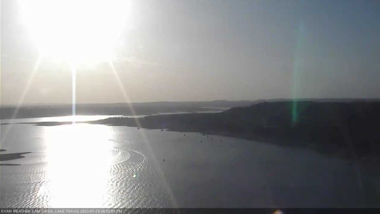 Lake Travis webcam, July 29, 2023 7:00 PM CT
