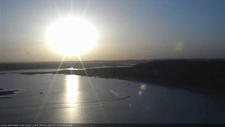 Lake Travis webcam, July 29, 2023 8:00 PM CT