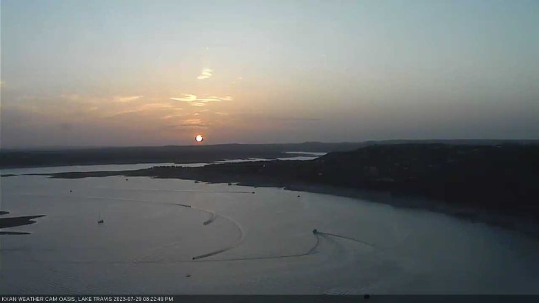 Lake Travis webcam, July 29, 2023 8:25 PM CT