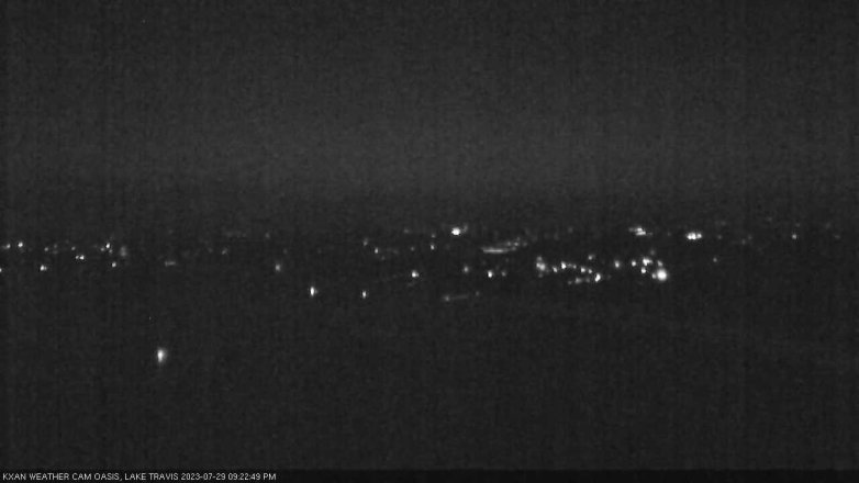 Lake Travis webcam, July 29, 2023 9:25 PM CT