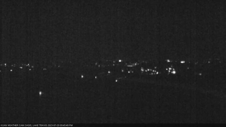 Lake Travis webcam, July 29, 2023 9:45 PM CT