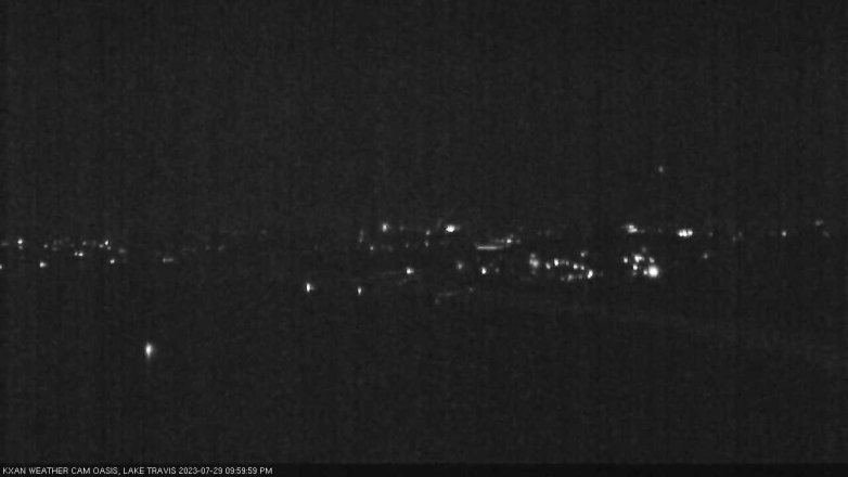 Lake Travis webcam, July 29, 2023 10:00 PM CT