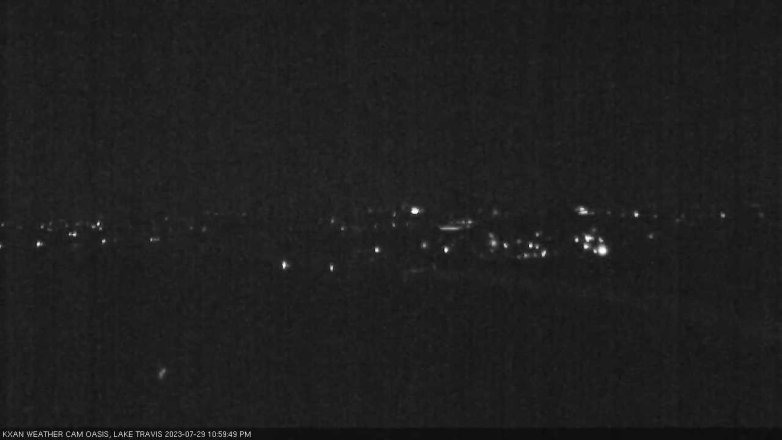 Lake Travis webcam, July 29, 2023 11:00 PM CT