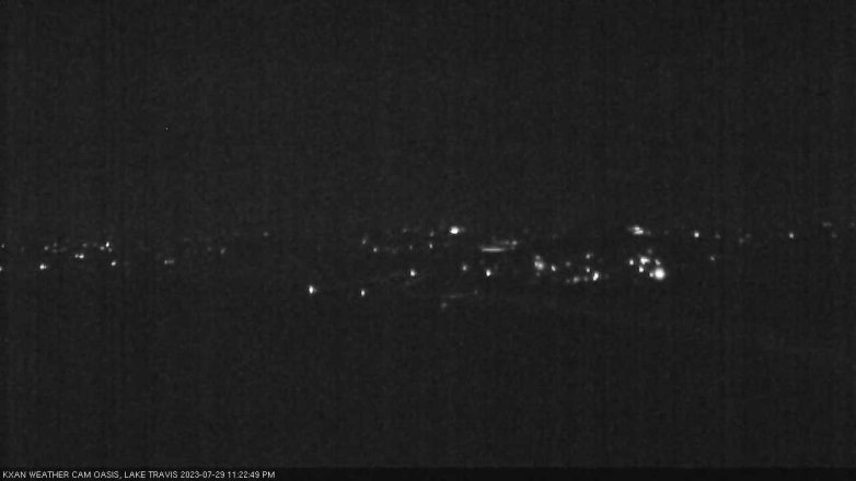 Lake Travis webcam, July 29, 2023 11:25 PM CT
