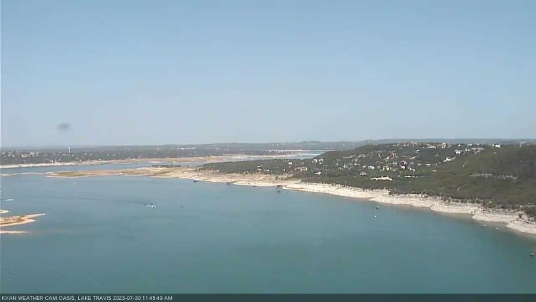 Lake Travis webcam, July 30, 2023 11:45 AM CT