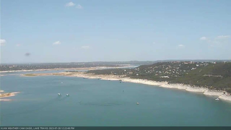 Lake Travis webcam, July 30, 2023 12:25 PM CT