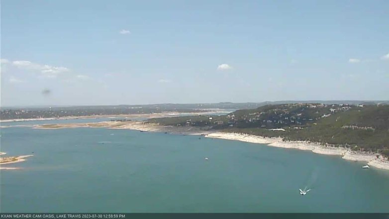 Lake Travis webcam, July 30, 2023 1:00 PM CT