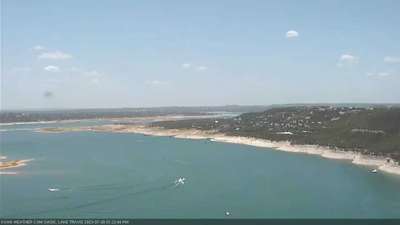 Lake Travis webcam, July 30, 2023 1:25 PM CT