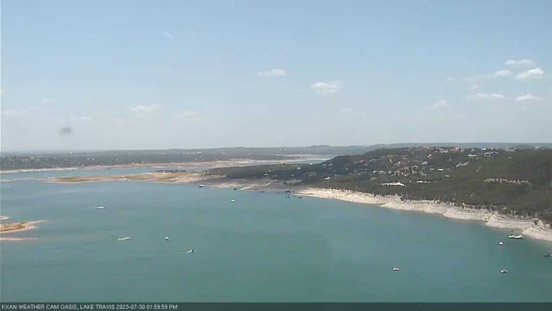 Lake Travis webcam, July 30, 2023 2:00 PM CT