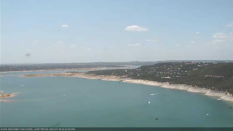 Lake Travis webcam, July 30, 2023 2:25 PM CT