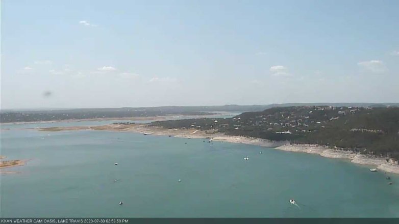 Lake Travis webcam, July 30, 2023 3:00 PM CT