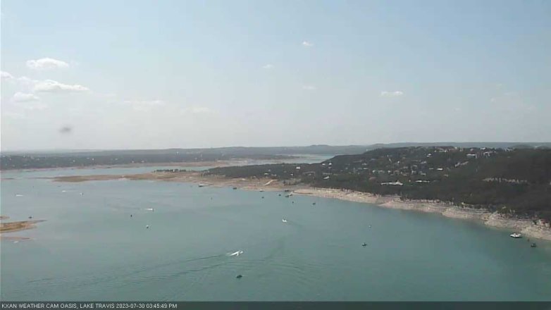Lake Travis webcam, July 30, 2023 3:45 PM CT