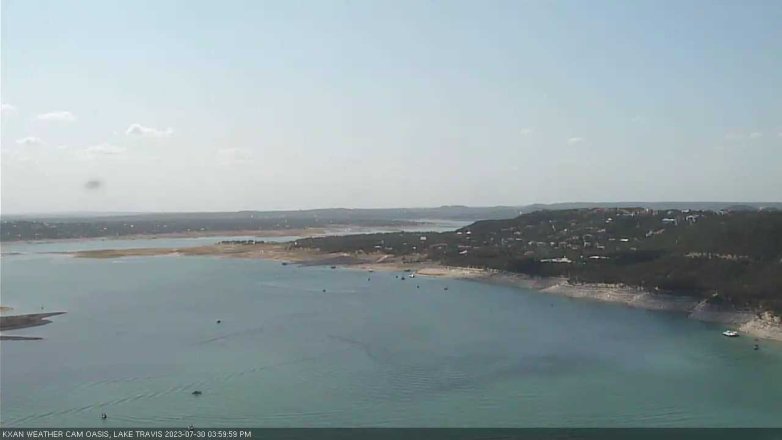 Lake Travis webcam, July 30, 2023 4:00 PM CT