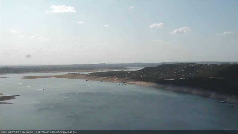 Lake Travis webcam, July 30, 2023 4:45 PM CT