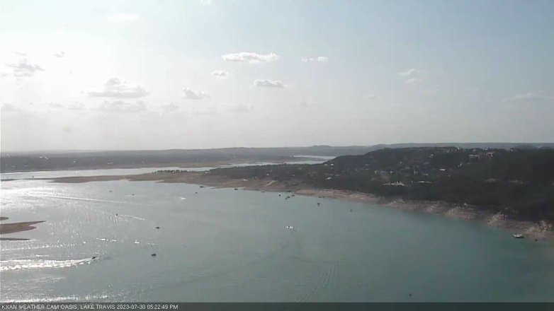 Lake Travis webcam, July 30, 2023 5:25 PM CT