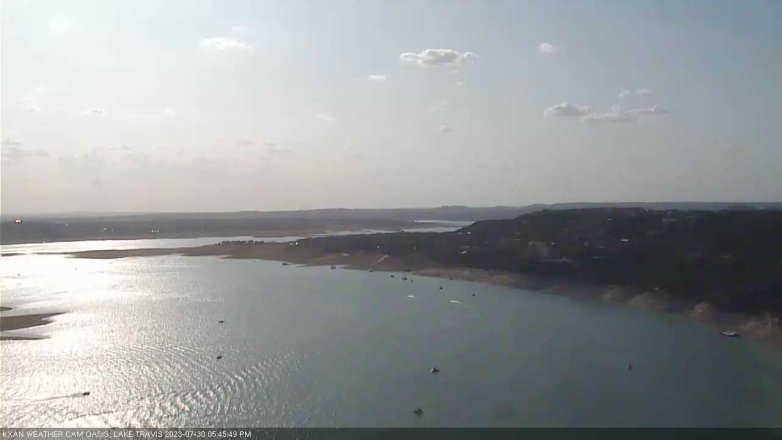 Lake Travis webcam, July 30, 2023 5:45 PM CT