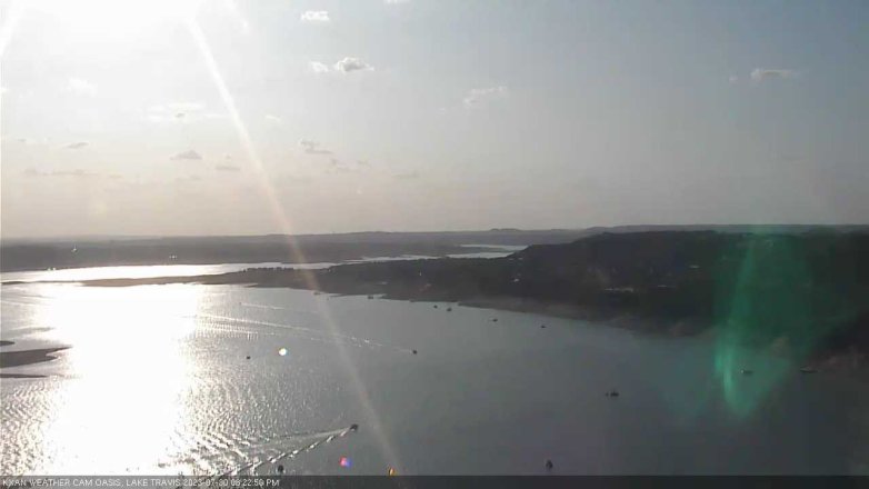 Lake Travis webcam, July 30, 2023 6:25 PM CT
