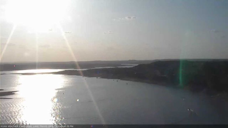 Lake Travis webcam, July 30, 2023 6:45 PM CT