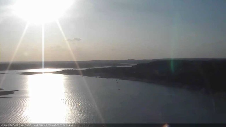 Lake Travis webcam, July 30, 2023 7:00 PM CT