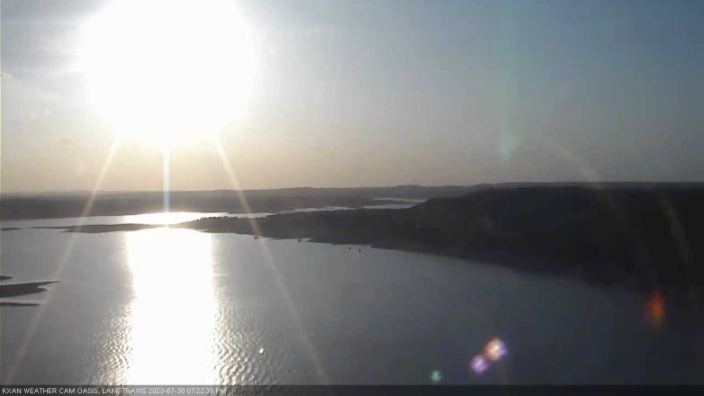 Lake Travis webcam, July 30, 2023 7:25 PM CT