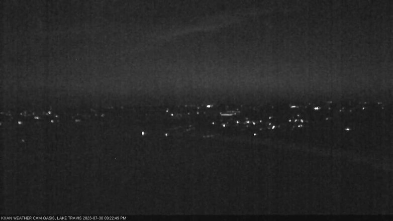 Lake Travis webcam, July 30, 2023 9:25 PM CT