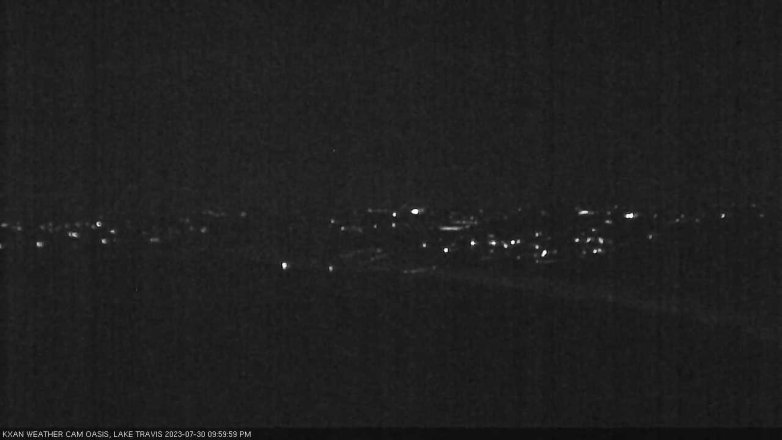 Lake Travis webcam, July 30, 2023 10:00 PM CT