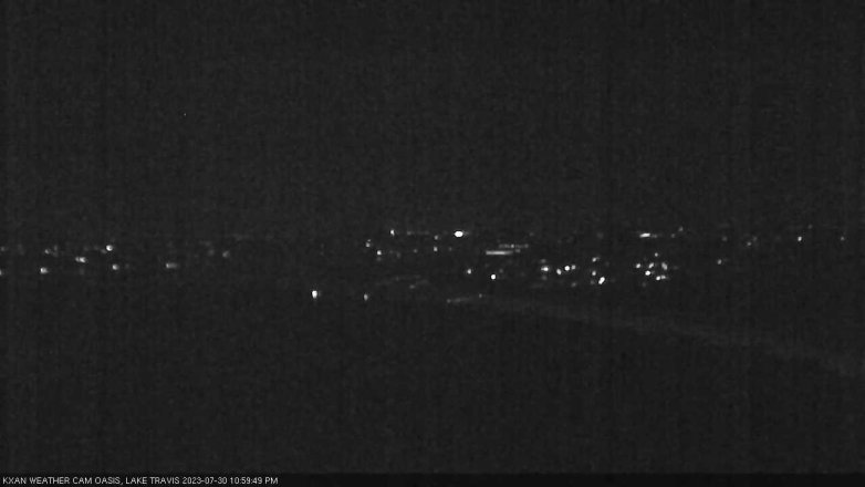 Lake Travis webcam, July 30, 2023 11:00 PM CT