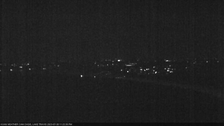 Lake Travis webcam, July 30, 2023 11:25 PM CT