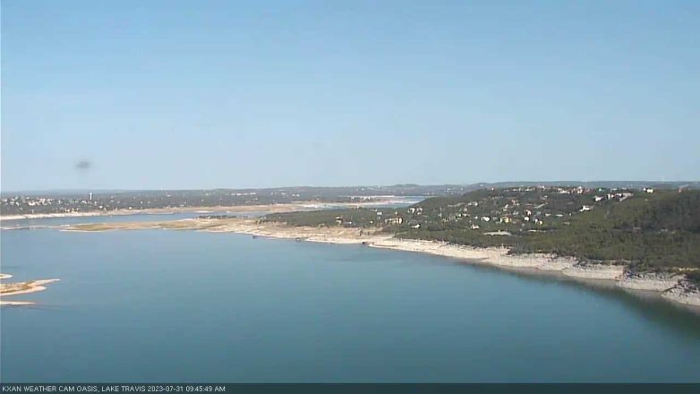 Lake Travis webcam, July 31, 2023 9:45 AM CT