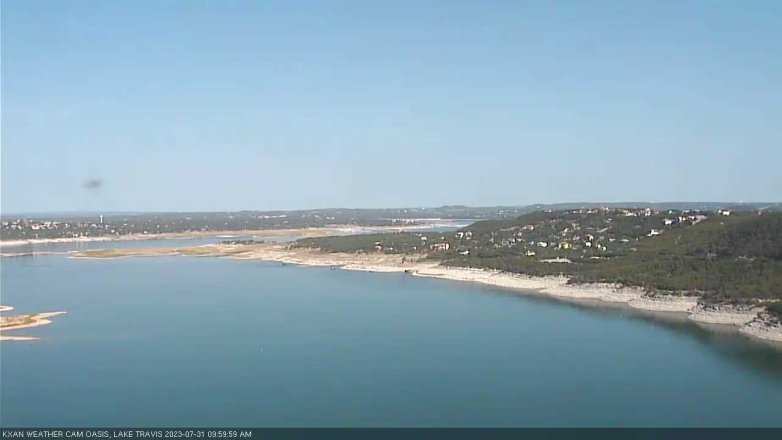 Lake Travis webcam, July 31, 2023 10:00 AM CT