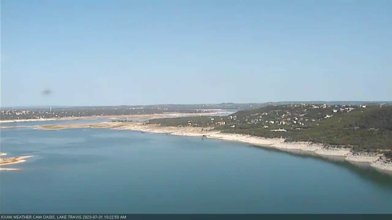 Lake Travis webcam, July 31, 2023 10:25 AM CT