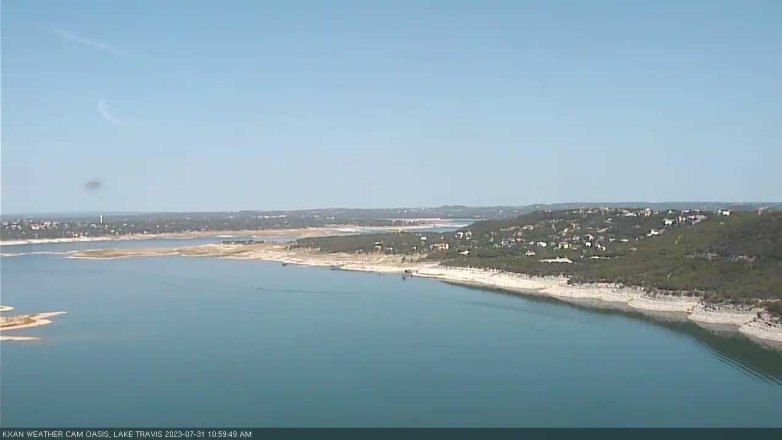 Lake Travis webcam, July 31, 2023 11:00 AM CT