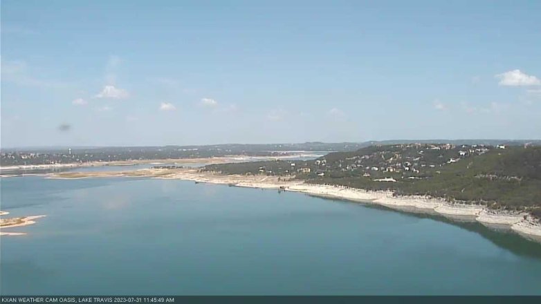 Lake Travis webcam, July 31, 2023 11:45 AM CT