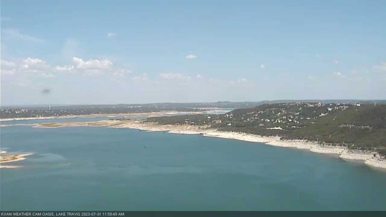 Lake Travis webcam, July 31, 2023 12:00 PM CT
