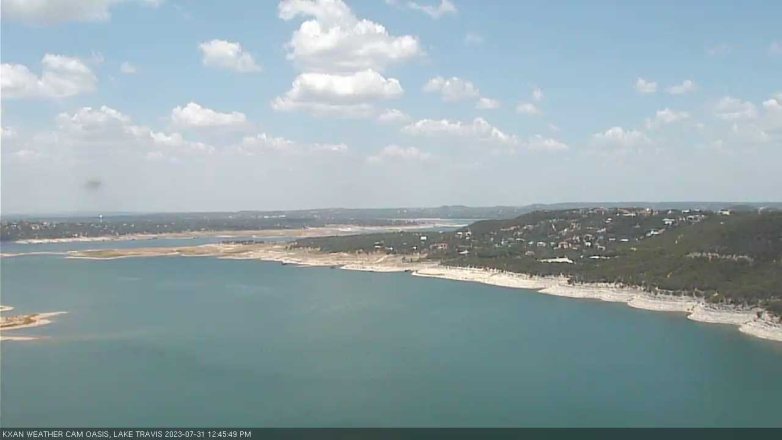 Lake Travis webcam, July 31, 2023 12:45 PM CT
