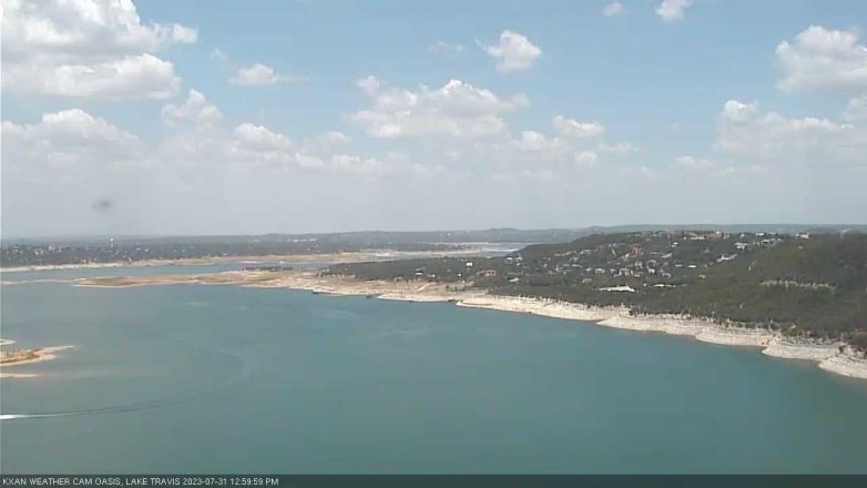 Lake Travis webcam, July 31, 2023 1:00 PM CT